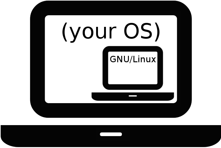 Any operating system running a GNU/Linux virtual machine